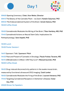 Programa do primeiro dia de evento